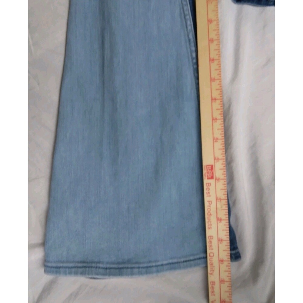 Hollister High Rise Vintage Flare Blue Jeans Patchwork Hippie Festival Women's 3 - Picture 9 of 13